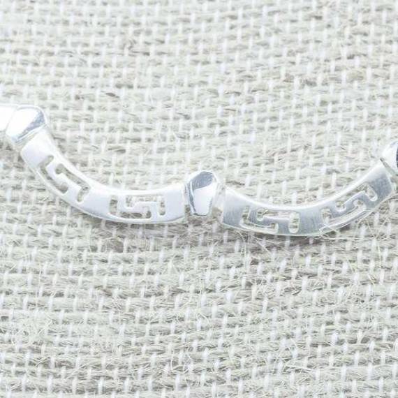 Collar greco mate Plata de Ley 2