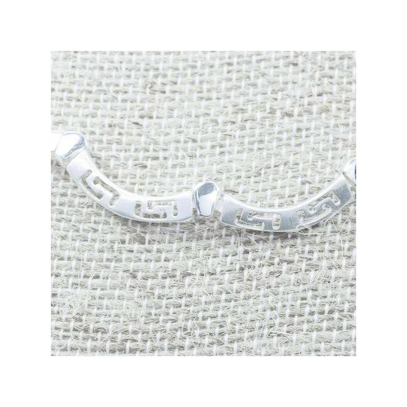 Collar greco mate Plata de Ley