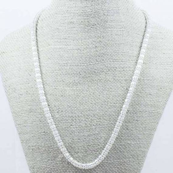 Collar 6 hileras Plata de Ley