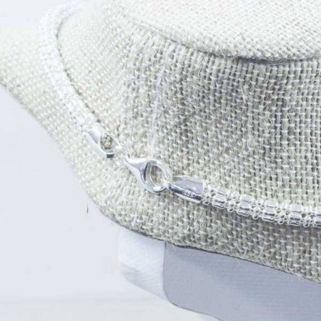 Collar 6 hileras Plata de Ley