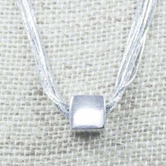 Collar cadena rodio mil vueltas Plata de Ley 2