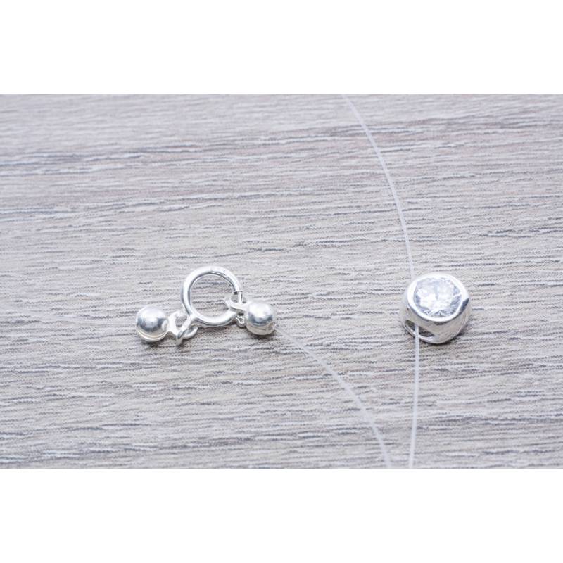 Collar punto de luz Plata de Ley